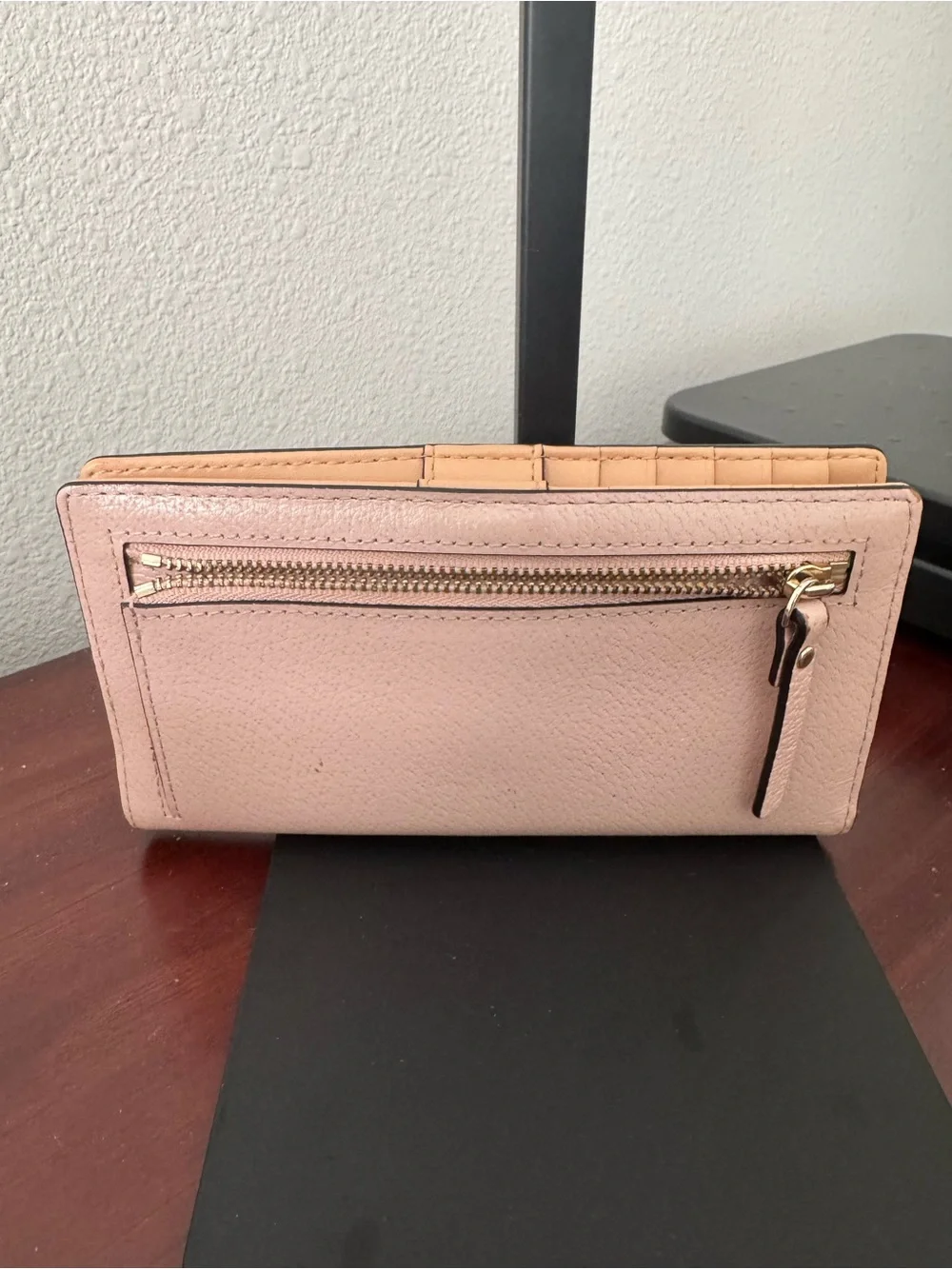 kate spade Pink Pebbled Leather Continental Wallet